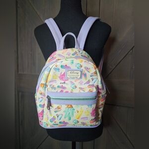 Loungefly Disney Crystal Sidekicks All Over Print Mini Backpack